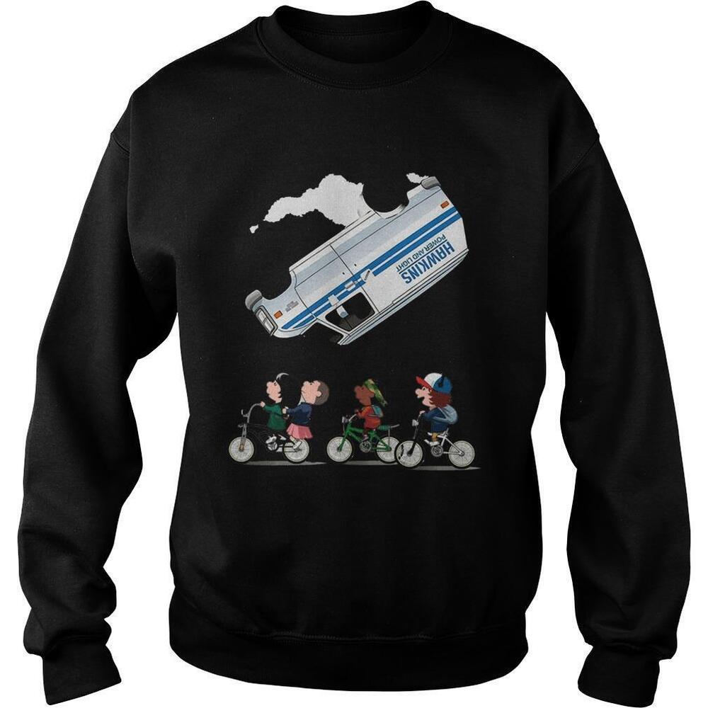 Stranger Things Eleven Flip Over The Van Hawkins Power And Light Shirt